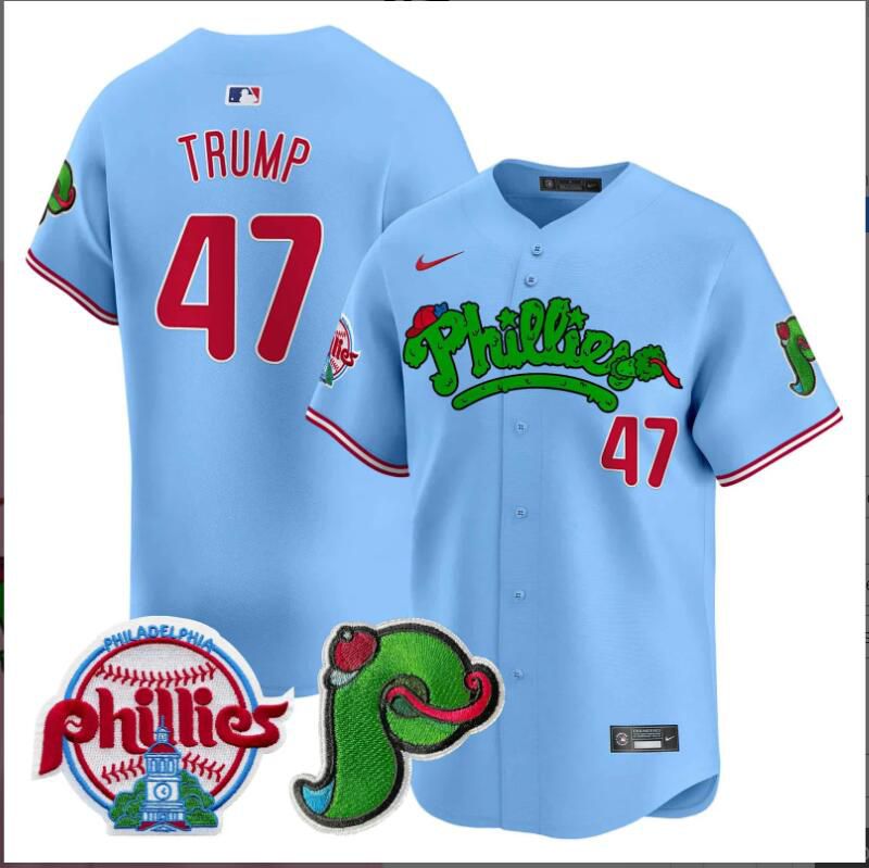 Men Philadelphia Phillies #47 Trump blue Limited 2024 MLB Nike jersey->indianapolis colts->NFL Jersey